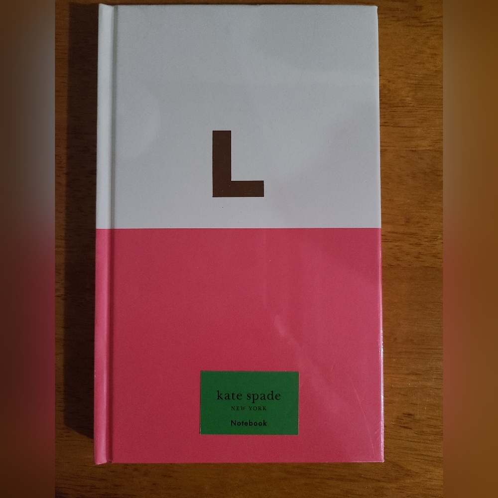 Kate Spade Pink and White Notebook